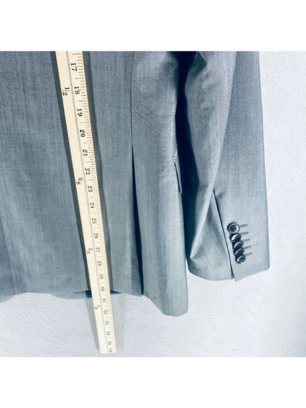 Duchamp Blazer Mens 40R Gray Wool Sport Coat Jacket Summer Wedding Italy